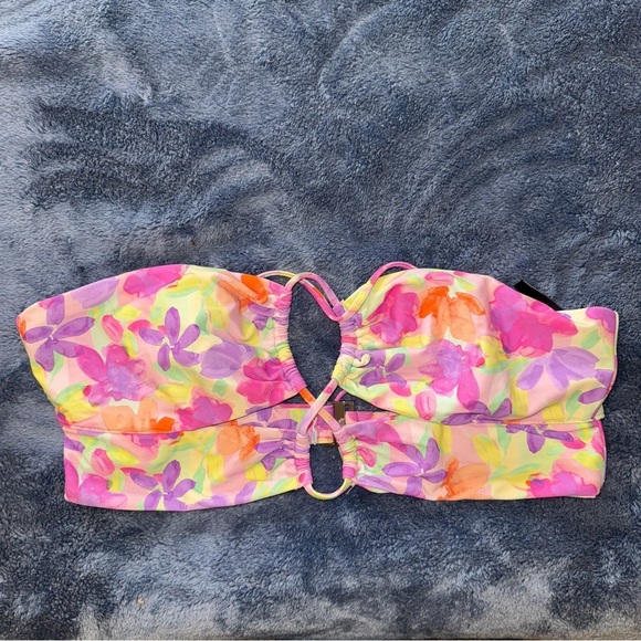 For Love and Lemons Cydney Bandeau Swim Top Large - Picture 3 of 6